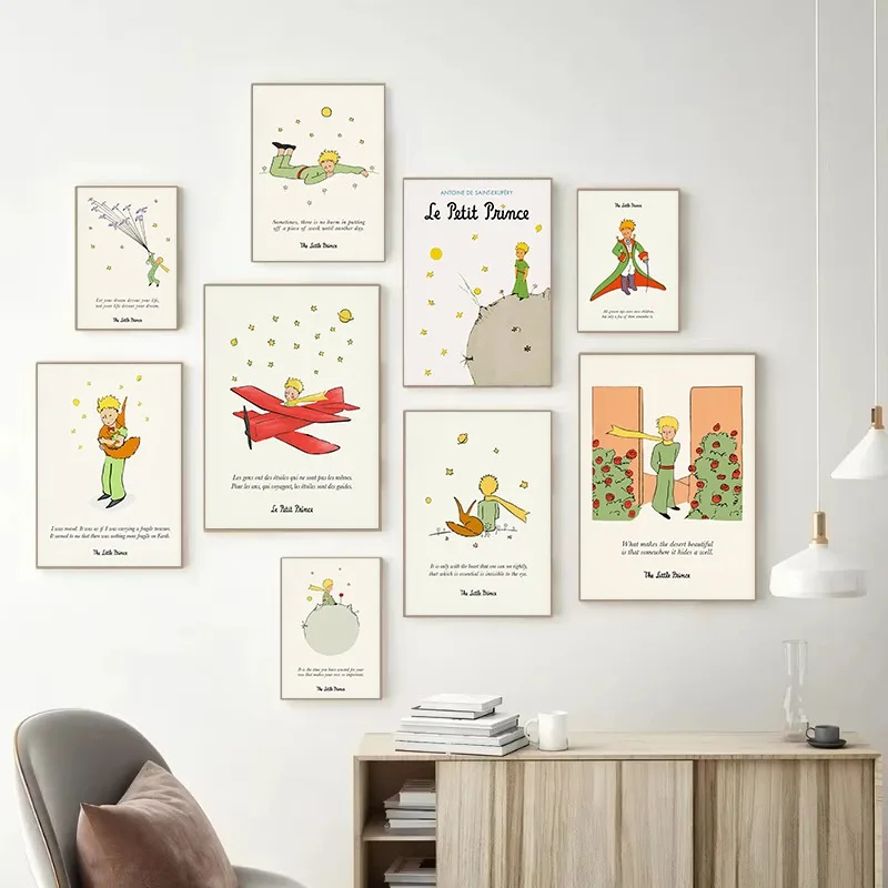 Baby Nursery Decor Boy - Cetakan Seni Buku Cerita Fantasi Kutipan