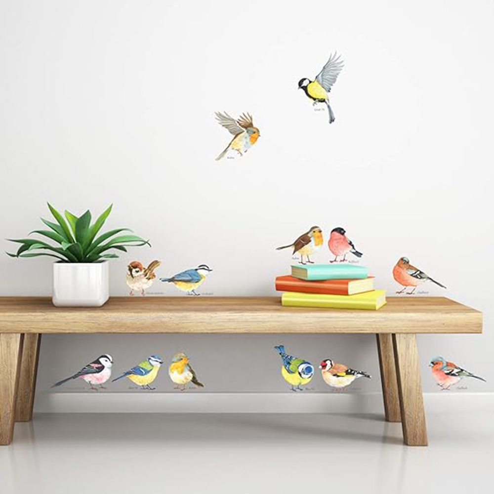 Baby Nursery Needs - 13 buah stiker dinding burung kecil