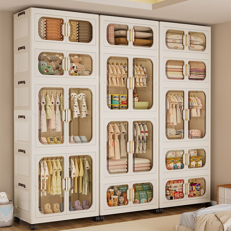 Closet Organizer Baby - Lemari Pakaian Anak Lipat Berwarna-warni –