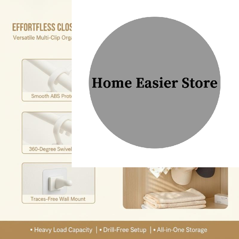 Closet Organizer Baby - Gantungan Kaus Kaki Baru Tanpa Bor