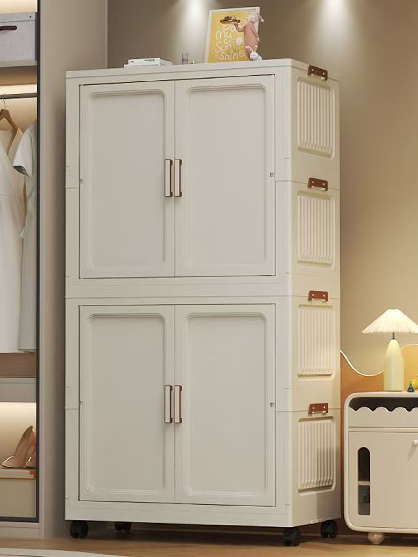 Closet Organizer Baby - Lemari Penyimpanan Bertingkat yang Dapat Dilipat
