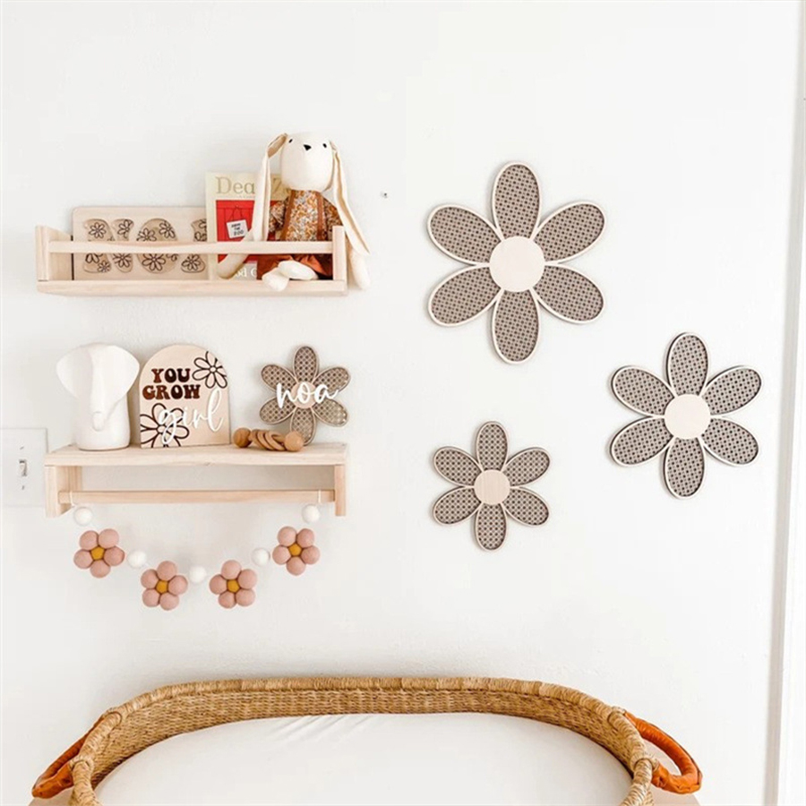 Garland Bunga Daisy Felt Buata - Baby Nursery Fabric ulasan dan harga