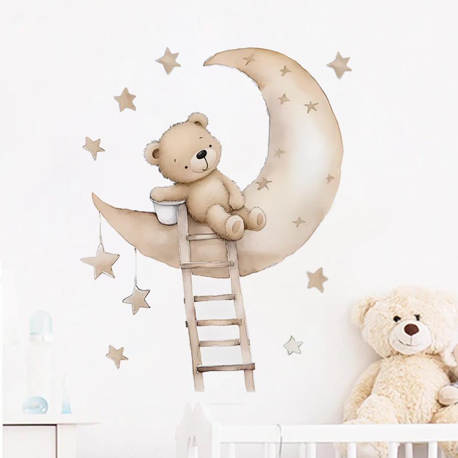 Stiker dinding awan bintang be - Baby Nursery Decor Boy ulasan dan harga