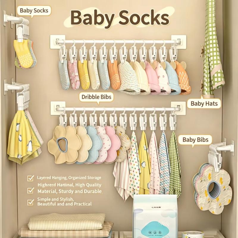 Gantungan Kaus Kaki Tanpa Bor  - Closet Organizer Baby ulasan dan harga
