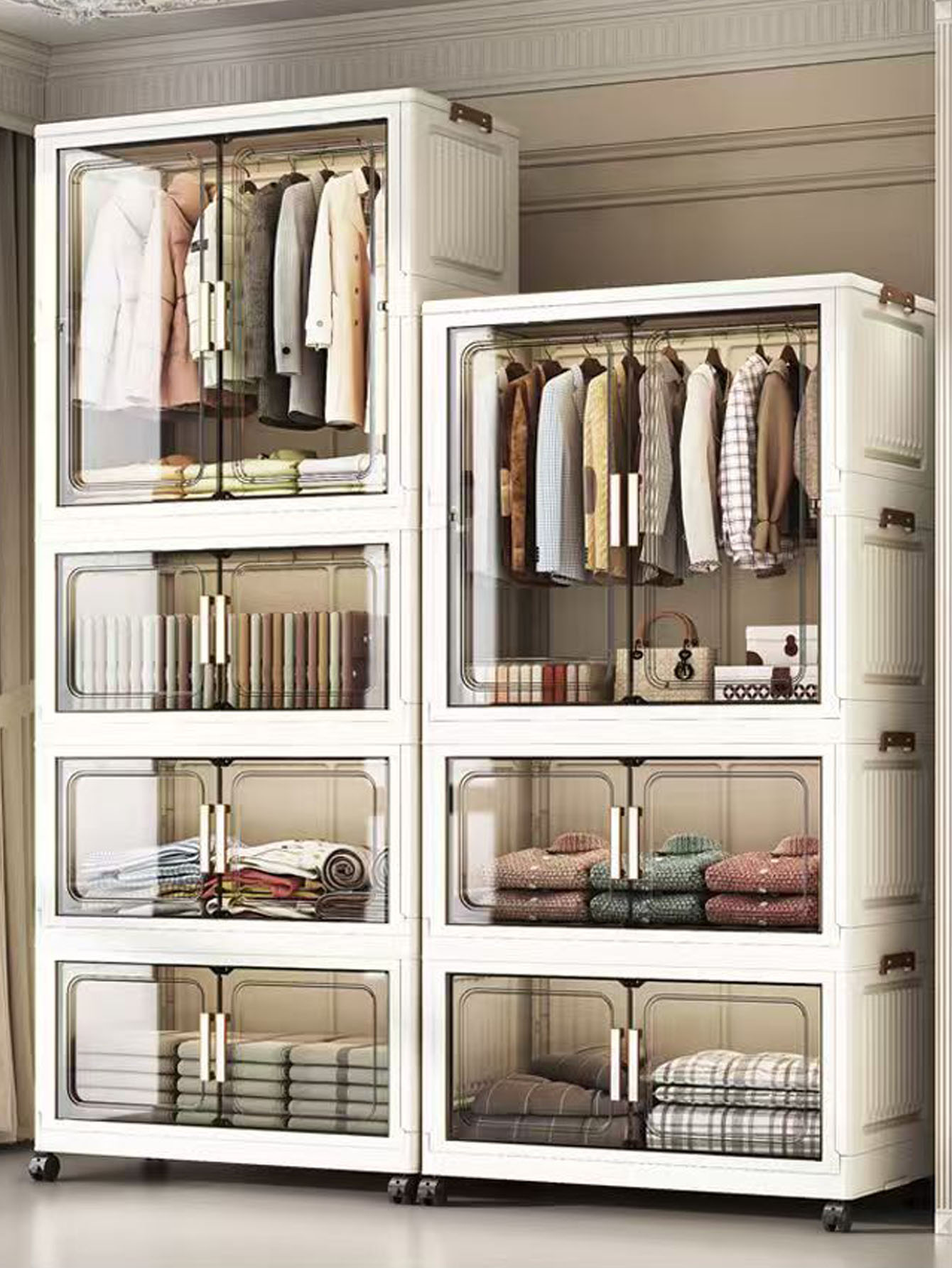 Lemari Penyimpanan Plastik Mul - Closet Organizer Baby ulasan dan harga
