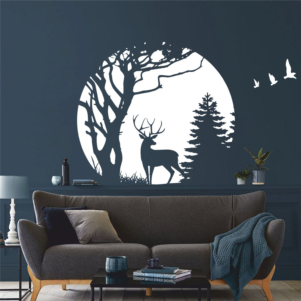 Stiker Dinding Pohon Pinus Rus - Baby Nursery Jungle ulasan dan harga
