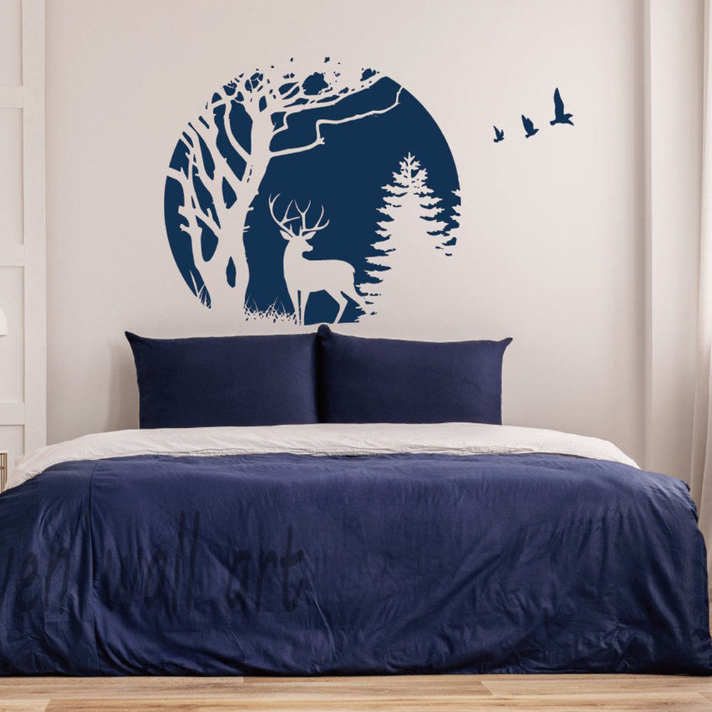 Stiker Dinding Pohon Pinus Rus - Baby Nursery Jungle ulasan dan harga