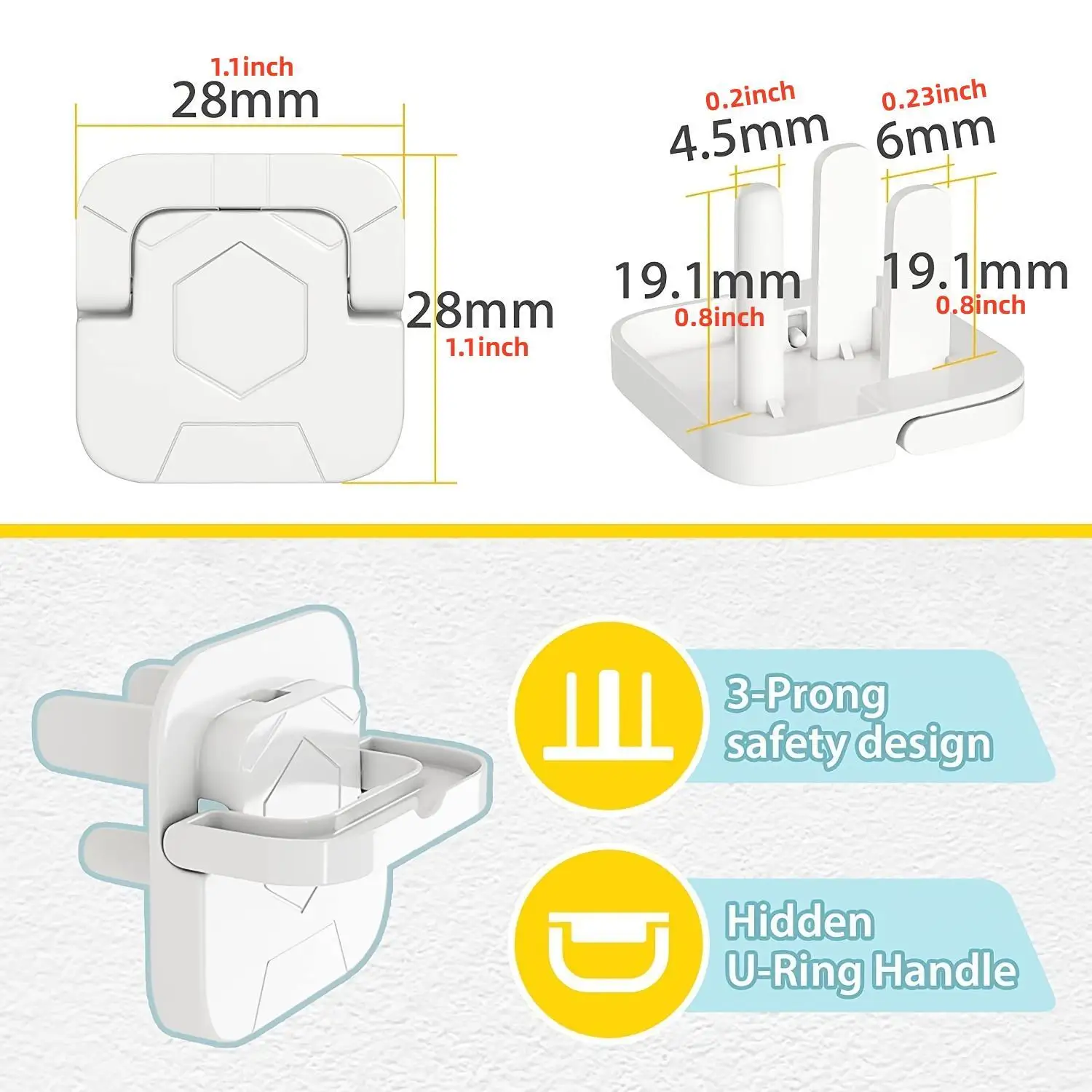 1/3/5/10/20 buah Penutup Stop  - Outlet Cover Childproof ulasan dan harga