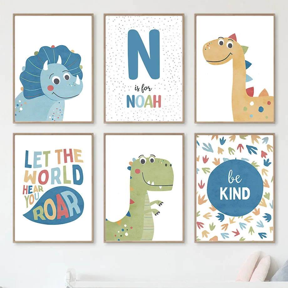 Kartun dinosaurus dipersonalis - Baby Nursery Decor Boy ulasan dan harga