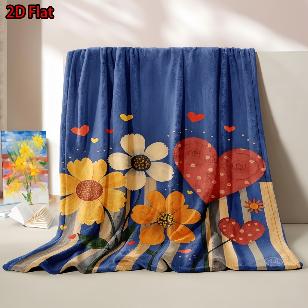 Selimut Motif Bunga Hati Gaya  - Baby Nursery Accent Wall ulasan dan harga