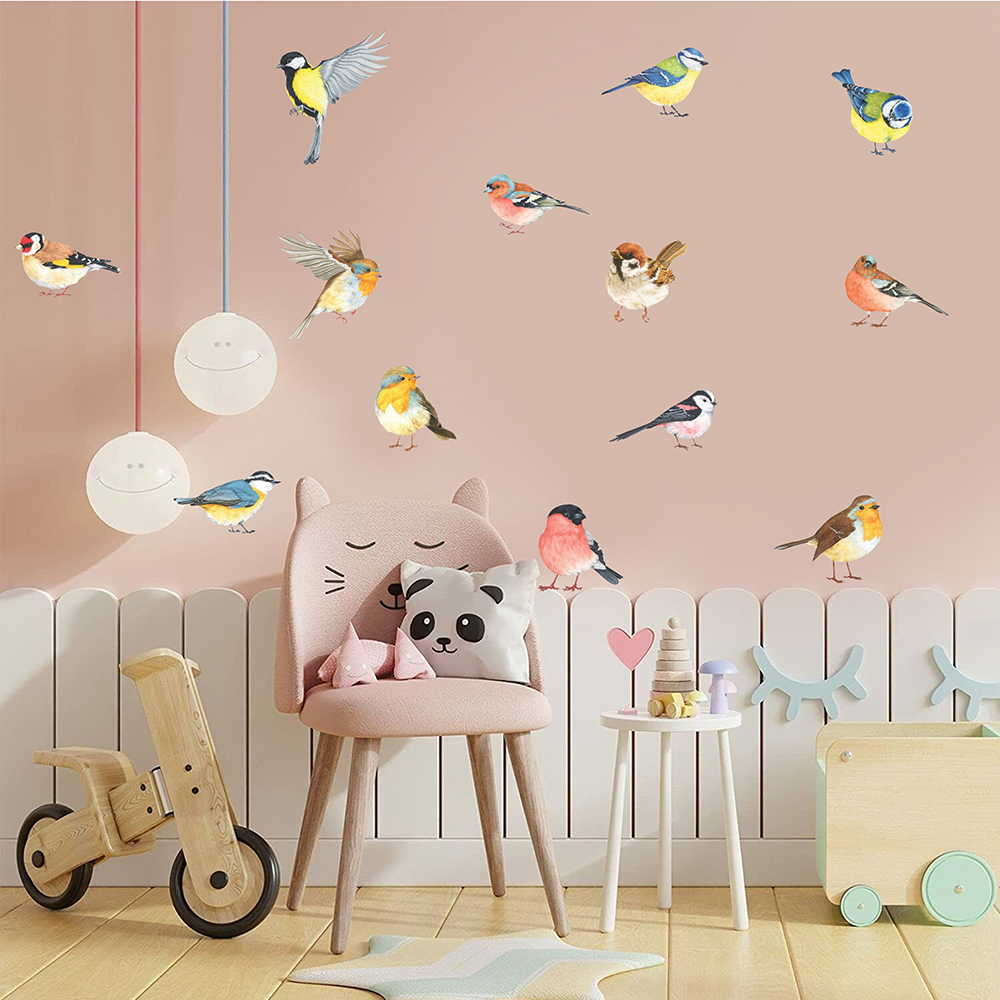 13 buah stiker dinding burung  - Baby Nursery Needs ulasan dan harga