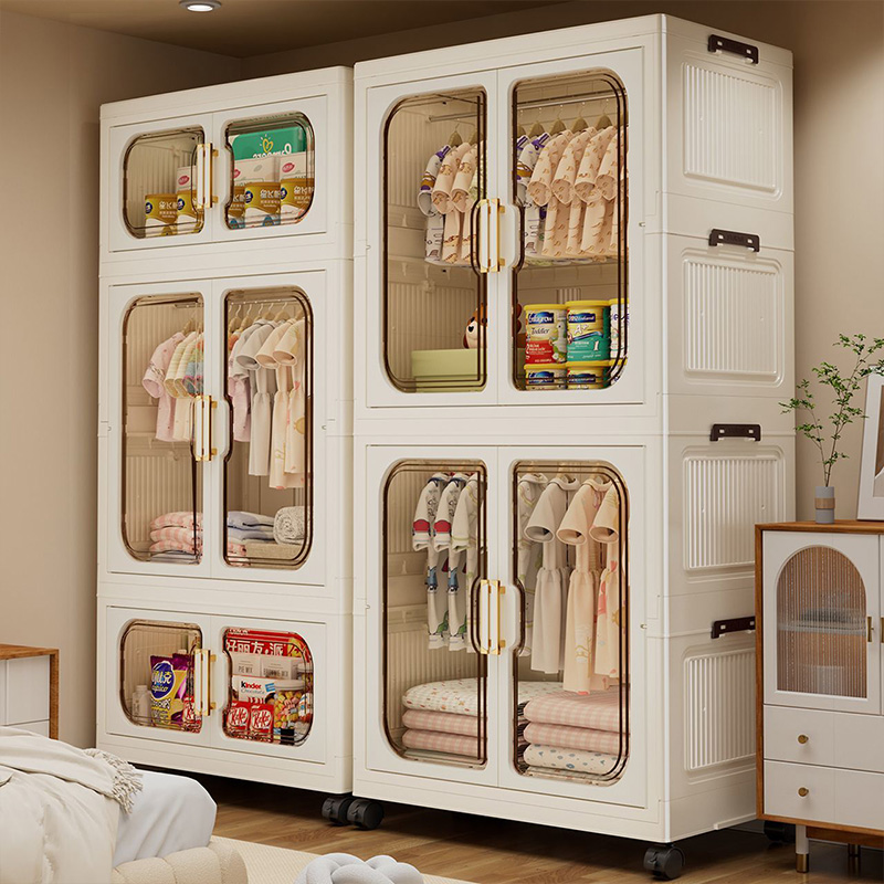 Lemari Pakaian Anak Lipat Berw - Closet Organizer Baby ulasan dan harga