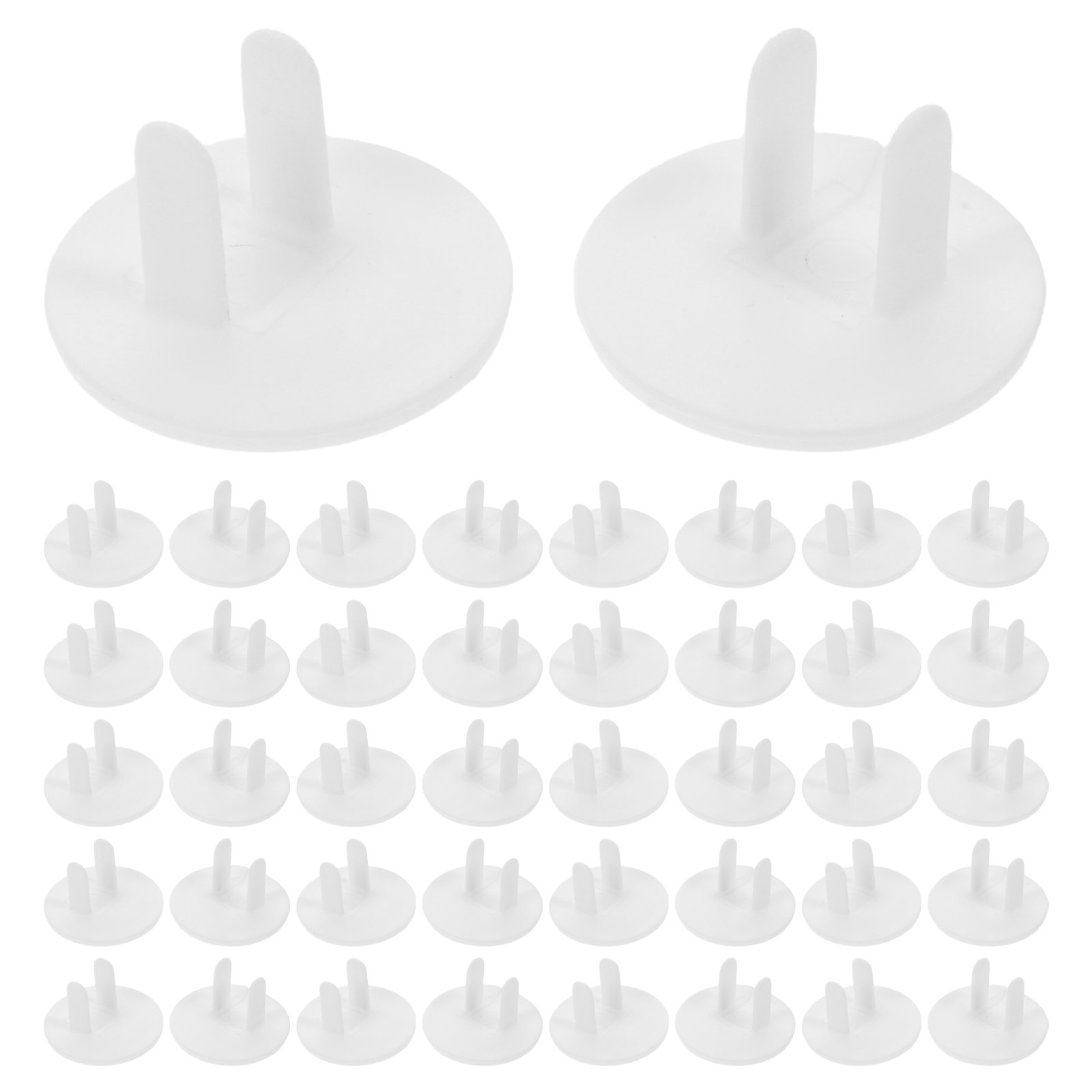 50Pcs Penutup Stopkontak Putih - Outlet Cover Childproof ulasan dan harga
