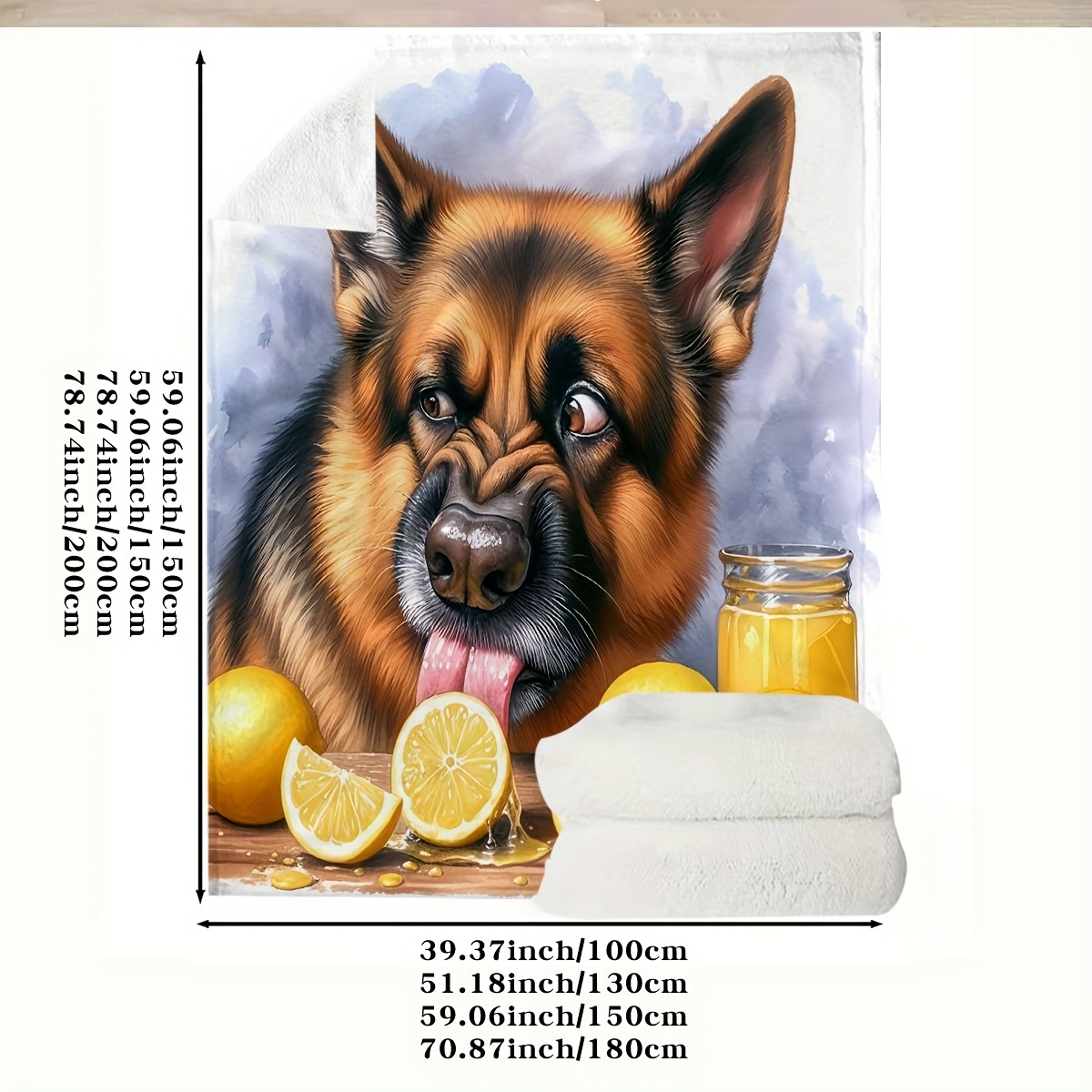 Selimut Motif Potret Anjing Ge - Baby Nursery Fabric ulasan dan harga